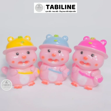 Heo đất ống tiết kiệm lỗ tròn cute LD35 size nhỏ - Giá chỉ 49.000đ TABILINE 3