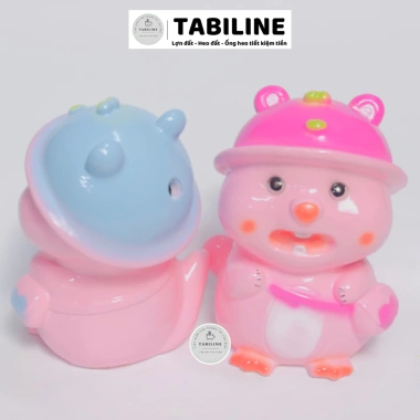 Heo đất ống tiết kiệm lỗ tròn cute LD35 size nhỏ - Giá chỉ 49.000đ TABILINE 4
