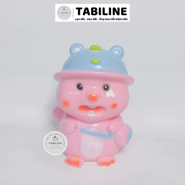Heo đất ống tiết kiệm lỗ tròn cute LD35 size nhỏ - Giá chỉ 49.000đ TABILINE 9