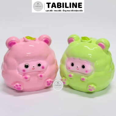 Heo đất ống tiết kiệm tiền LD09 - Cừu lá cute yêu, giảm 20% chỉ 100k TABILINE 4