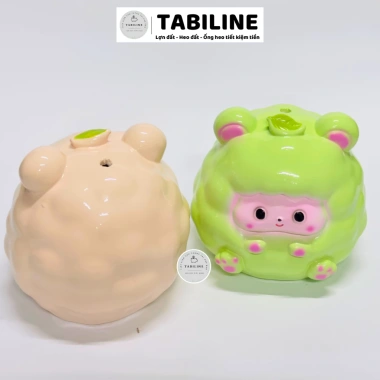 Heo đất ống tiết kiệm tiền LD09 - Cừu lá cute yêu, giảm 20% chỉ 100k TABILINE 7