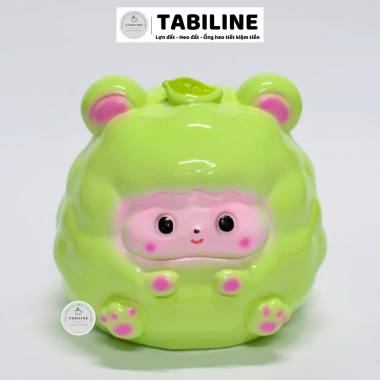 Heo đất ống tiết kiệm tiền LD09 - Cừu lá cute yêu, giảm 20% chỉ 100k TABILINE 8