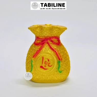 Heo đất ống tiết kiệm tiền size to nhở màu gold cao cấp LD22 TABILINE - Giá 52.000đ (giảm từ 67.600đ) 7