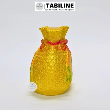 Heo đất ống tiết kiệm tiền size to nhở màu gold cao cấp LD22 TABILINE - Giá 52.000đ (giảm từ 67.600đ) 8
