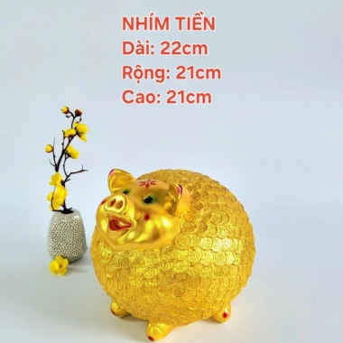 Heo Đất Thạch Cao Nhím Tiền - Ống Heo Tiết Kiệm, Lợn Thạch Cao, Giá chỉ 91.000đ