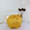 Heo Đất Tiền Tài Ống Lợn Tiết Kiệm sz ĐẠI Màu Vàng Ánh Kim May Mắn Tài Lộc XLD66 5