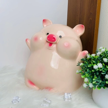 Heo đất tiết kiệm BÁNH BAO dễ thương lỗ tròn quà tặng, Ống TrumHeoDat 99.999₫