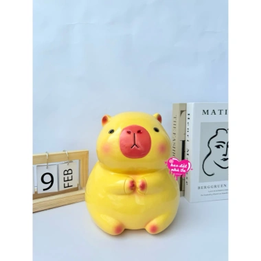 Heo đất tiết kiệm Capybara size TO - Lợn đất dễ thương, quà tặng bánh cuộn, xưởng Heo Đất Nhà Ỉn 7 Heo đất tiết kiệm Capybara size TO - Lợn đất dễ thương, quà tặng bánh cuộn, xưởng Heo Đất Nhà Ỉn 7