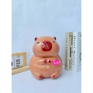 Heo đất tiết kiệm Capybara size TO - Lợn đất dễ thương, quà tặng bánh cuộn, xưởng Heo Đất Nhà Ỉn 10 Heo đất tiết kiệm Capybara size TO - Lợn đất dễ thương, quà tặng bánh cuộn, xưởng Heo Đất Nhà Ỉn 10