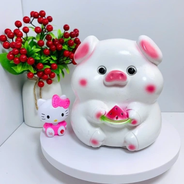 Heo đất tiết kiệm DƯA HẤU nhỏ - ống tiết kiệm trang trí LĐ1, chỉ 56.000 VND 8 Heo đất tiết kiệm DƯA HẤU nhỏ - ống tiết kiệm trang trí LĐ1, chỉ 56.000 VND 8