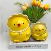 Heo đất tiết kiệm Gà con đội mũ cute size TO - Trang trí quà tặng LUCKY 91 chỉ 56.000đ 7
