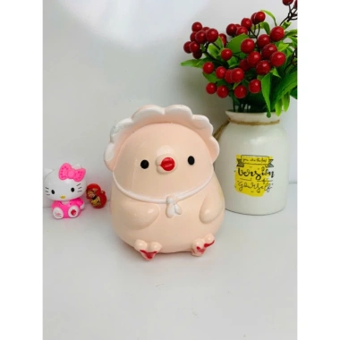 Heo Đất Tiết Kiệm Gà Con Đội Mũ Nhỏ Lỗ Tròn ống Tiết Kiệm Quà Tặng 37.240 VND