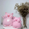 Heo Đất Tiết Kiệm Heo Bánh Bao sz TO Dễ Thương - Mua 1 Tặng 1 Nhỏ, Ống Tiết Kiệm Quà Tặng LD30