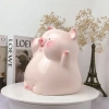 Heo Đất Tiết Kiệm Heo Bánh Bao sz TO Dễ Thương - Mua 1 Tặng 1 Nhỏ, Ống Tiết Kiệm Quà Tặng LD30 9