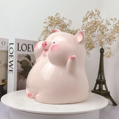 Heo Đất Tiết Kiệm Heo Bánh Bao sz TO Dễ Thương - Mua 1 Tặng 1 Nhỏ, Ống Tiết Kiệm Quà Tặng LD30 9 Heo Đất Tiết Kiệm Heo Bánh Bao sz TO Dễ Thương - Mua 1 Tặng 1 Nhỏ, Ống Tiết Kiệm Quà Tặng LD30 9