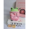 Heo đất tiết kiệm Heo đội Mũ Ếch mini cực cute - ống tiết kiệm tiền - 46.599đ 3