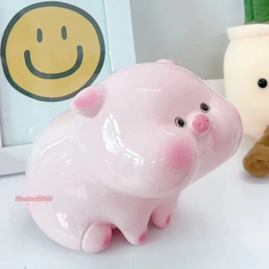 Heo đất tiết kiệm Heo Má Phính cute lỗ tròn size to và nhỏ - quà tặng trang trí ống TiệmHeosoda giảm giá 50.000₫