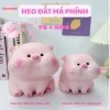 Heo đất tiết kiệm Heo Má Phính cute lỗ tròn size to và nhỏ - quà tặng trang trí ống TiệmHeosoda giảm giá 50.000₫ 2