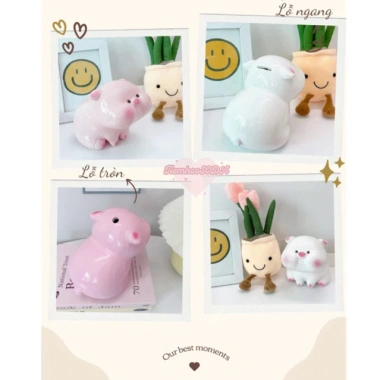 Heo đất tiết kiệm Heo Má Phính cute lỗ tròn size to và nhỏ - quà tặng trang trí ống TiệmHeosoda giảm giá 50.000₫ 4 Heo đất tiết kiệm Heo Má Phính cute lỗ tròn size to và nhỏ - quà tặng trang trí ống TiệmHeosoda giảm giá 50.000₫ 4