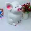 Heo đất tiết kiệm Hot 3D dáng ngồi size to c30 vòng bụng 62 - quà tặng trang trí 3