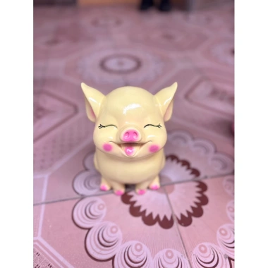 Heo đất tiết kiệm Hot Hit 3D 20cm - Lợn đất ống tiết kiệm quà tặng decor 55.000₫