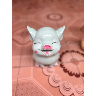 Heo đất tiết kiệm Hot Hit 3D 20cm - Lợn đất ống tiết kiệm quà tặng decor 55.000₫
