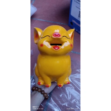 Heo đất tiết kiệm Hot Hit 3D 20cm - Lợn đất ống tiết kiệm quà tặng decor 55.000₫