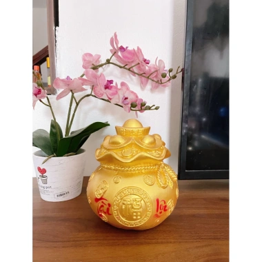 Heo Đất Tiết Kiệm Túi Vàng Tài Lộc Phong Thủy Size Nhỏ Đáng Yêu Quà Tặng Ống Tiết Kiệm Trang Trí 8 Heo Đất Tiết Kiệm Túi Vàng Tài Lộc Phong Thủy Size Nhỏ Đáng Yêu Quà Tặng Ống Tiết Kiệm Trang Trí 8