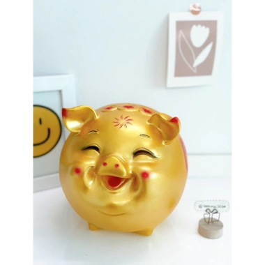 Heo Híp Cười Hàn Quốc TO (C25xD22xR20) ống tiết kiệm - Quà tặng - Giá 100k 6
