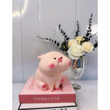 Heo hồng Má Phịnh cute - Heo đất Su Su ống tiết kiệm, quà tặng, 45.000đ