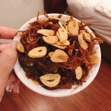 Heo khô cháy tỏi 500g Loại 1 - Giấy chứng nhận VSATTP, giao hàng miễn phí HN từ 50k, giá chỉ 110k