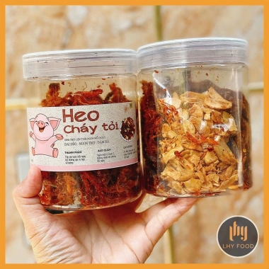 Heo Khô Cháy Tỏi Handmade 200g LHY FOOD - Giá 100k, Quà Tặng Đặc Biệt 2 Heo Khô Cháy Tỏi Handmade 200g LHY FOOD - Giá 100k, Quà Tặng Đặc Biệt 2