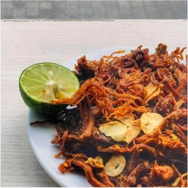 Heo khô cháy tỏi KingFood 500g túi zip - Giảm giá 20% - Vị ngon, giòn tan 2