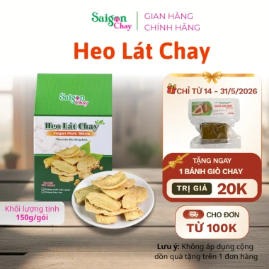 Heo lát chay Saigon Chay – ngon, an toàn, không chất bảo quản, chỉ 42.000đ