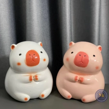 Heo tiết kiệm CHUỘT LANG CAPYBARA siêu cute - quà tặng decor, lợn đất giá 69k