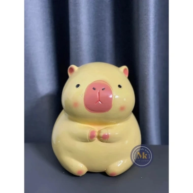 Heo tiết kiệm CHUỘT LANG CAPYBARA siêu cute - quà tặng decor, lợn đất giá 69k