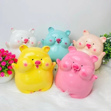 Heo Tiết Kiệm Tiền Sứ Bát Tràng 5 Lớp Hecube Lợn Đất Má Phính Hello 39.629₫