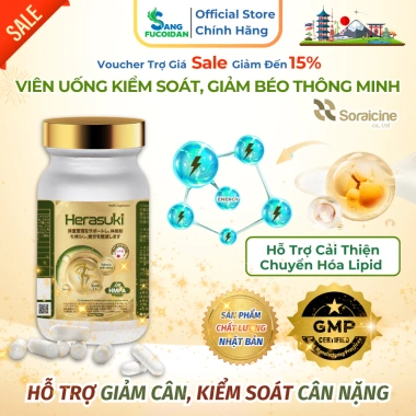 Herasuki Hộp 45 Viên Uống Giảm Béo Thông Minh Nhật Bản SORAICINE 1.8 Triệu