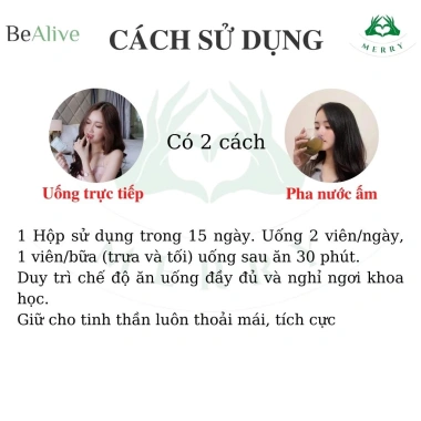Herbalbe Tăng Cân BEALIVE Chính Hãng - Tăng 2-3 Kg trong 15 ngày, Giá chỉ 480.000₫ (Giảm từ 624.000₫) 4