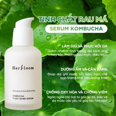 Herbloom Serum Thuần Chay 50ml Cấp Ẩm Sâu Dưỡng Trắng Chống Lão Hoá Kombucha Plant Biome - Giá ưu đãi 699.000đ