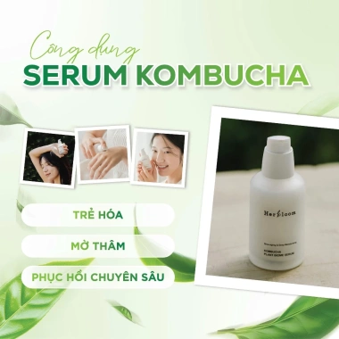 Herbloom Serum Thuần Chay 50ml Cấp Ẩm Sâu Dưỡng Trắng Chống Lão Hoá Kombucha Plant Biome - Giá ưu đãi 699.000đ