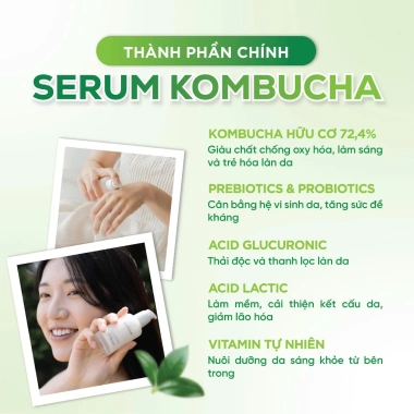 Herbloom Serum Thuần Chay 50ml Cấp Ẩm Sâu Dưỡng Trắng Chống Lão Hoá Kombucha Plant Biome - Giá ưu đãi 699.000đ 6 Herbloom Serum Thuần Chay 50ml Cấp Ẩm Sâu Dưỡng Trắng Chống Lão Hoá Kombucha Plant Biome - Giá ưu đãi 699.000đ 6