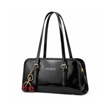 HERLY Túi xách nữ thời trang đa năng, đeo vai tinh tế kèm Charm Cherry, chỉ 350.000₫