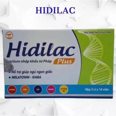 Hidilac Plus Hsd mới nhất - Thuốc hỗ trợ ngủ ngon, giảm stress, giá chỉ 248k