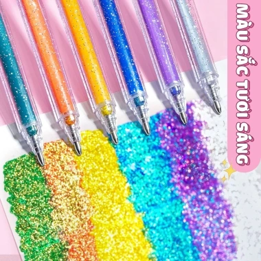 Highlight bút 24/36 màu nhũ kim tuyến - Dùng cho học việc, giá ưu đãi 107.000₫ 5