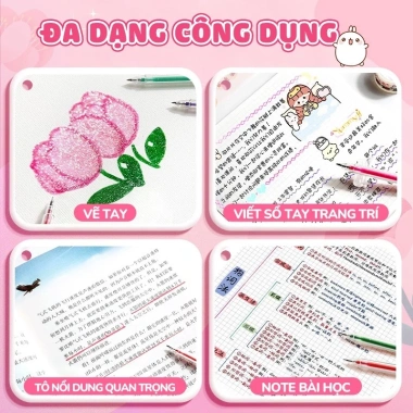 Highlight bút 24/36 màu nhũ kim tuyến - Dùng cho học việc, giá ưu đãi 107.000₫ 6