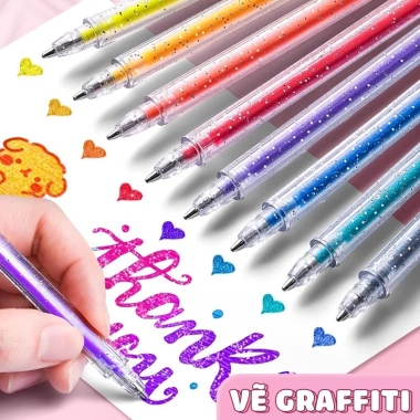 Highlight bút 24/36 màu nhũ kim tuyến - Dùng cho học việc, giá ưu đãi 107.000₫ 7