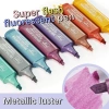 Highlighter Đầu Mềm Kim Loại Sáng Bóng - Bút Đánh Dấu & Vẽ Sáng Tạo cho Văn Phòng Phẩm Học Sinh