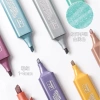 Highlighter Đầu Mềm Kim Loại Sáng Bóng - Bút Đánh Dấu & Vẽ Sáng Tạo cho Văn Phòng Phẩm Học Sinh 6