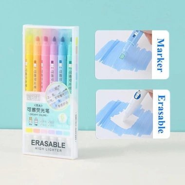Highlighter Double Head Xóa Nổi 6 Màu Pastel - Dành cho Sinh Viên, Bản Vẽ, Bullet Journal, Giá chỉ 39.000₫